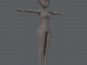 base mesh woman 05 Model 3D