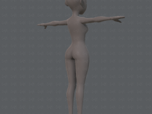 base mesh woman 05 Model 3D