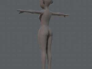 base mesh woman 05 3D Model