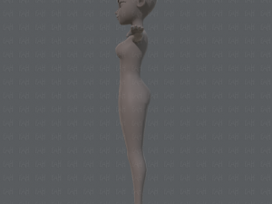 base mesh woman 05 Model 3D