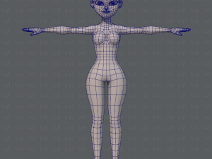 base mesh woman 05 Model 3D
