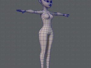 base mesh woman 05 Model 3D