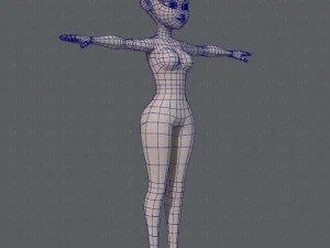 base mesh woman 05 3D Model