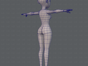 base mesh woman 05 Model 3D