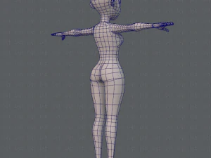 base mesh woman 05 3D Model