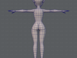 base mesh woman 05 Model 3D