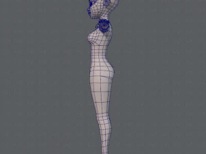 base mesh woman 05 3D Model