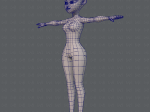 base mesh woman 05 Model 3D