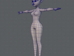 base mesh woman 05 3D Model