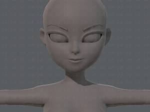 base mesh woman 05 Model 3D