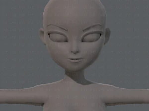 base mesh woman 05 3D Model