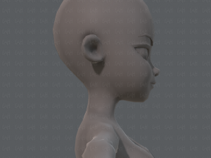 base mesh woman 05 Model 3D