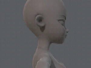 base mesh woman 05 3D Model