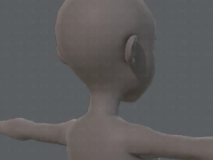 base mesh woman 05 3D Model
