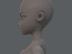 base mesh woman 05 3D Model