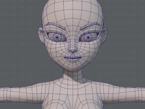 base mesh woman 05 Model 3D