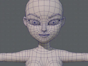 base mesh woman 05 3D Model