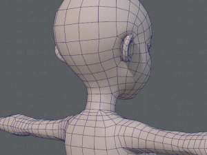 base mesh woman 05 3D Model