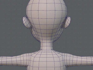 base mesh woman 05 3D Model