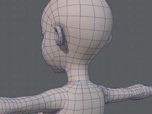 base mesh woman 05 3D Model