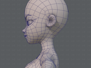 base mesh woman 05 Model 3D