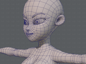 base mesh woman 05 Model 3D