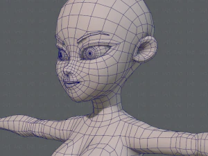 base mesh woman 05 3D Model