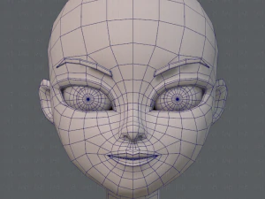 base mesh woman 05 3D Model