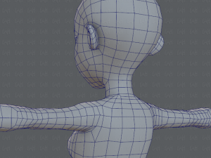 base mesh woman 05 Model 3D