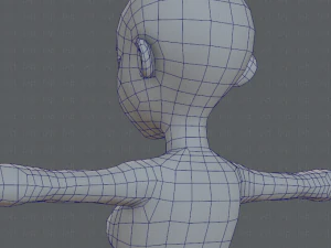 base mesh woman 05 3D Model