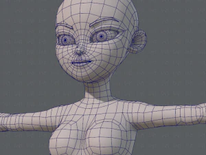 base mesh woman 05 3D Model