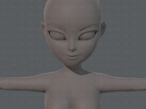 base mesh woman 05 Model 3D