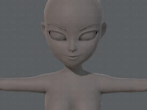 base mesh woman 05 3D Model