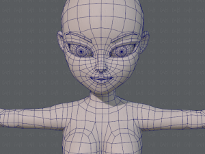 base mesh woman 05 Model 3D