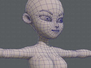 base mesh woman 05 Model 3D