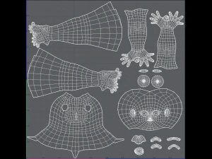 base mesh woman 05 3D Model