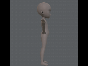 base mesh boy character v04 3D Model