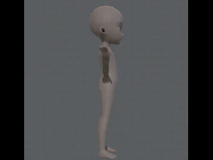 base mesh boy character v04 3D Model