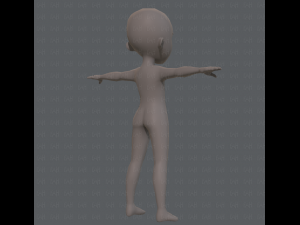 base mesh boy character v04 3D Model