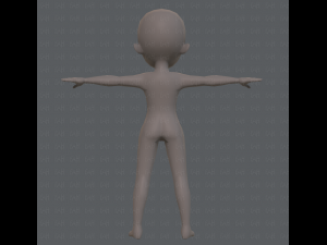 base mesh boy character v04 3D Model