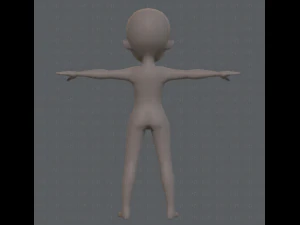base mesh boy character v04 3D Model