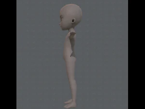 base mesh boy character v04 3D Model