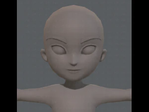 base mesh boy character v04 3D Model