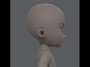 base mesh boy character v04 3D Model
