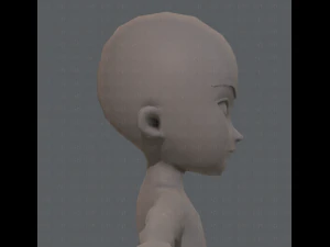 base mesh boy character v04 3D Model