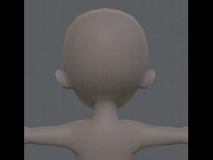 base mesh boy character v04 3D Model