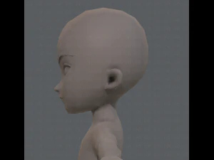 base mesh boy character v04 3D Model
