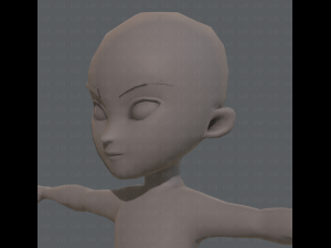 base mesh boy character v04 3D Model