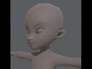 base mesh boy character v04 3D Model