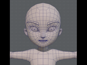 base mesh boy character v04 3D Model